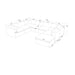Custom Configuration Modular Sectional & Toss Pillows Home Essentials