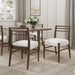 Farmhouse Style Dining Chair Set With Ladder Back Design Noble House