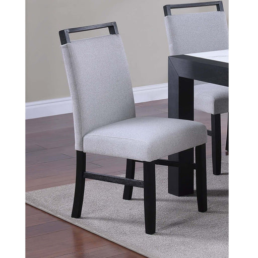 Dining Chairs With Handle Upper Backrest (Set of 2) - Charcoal Home Essentials