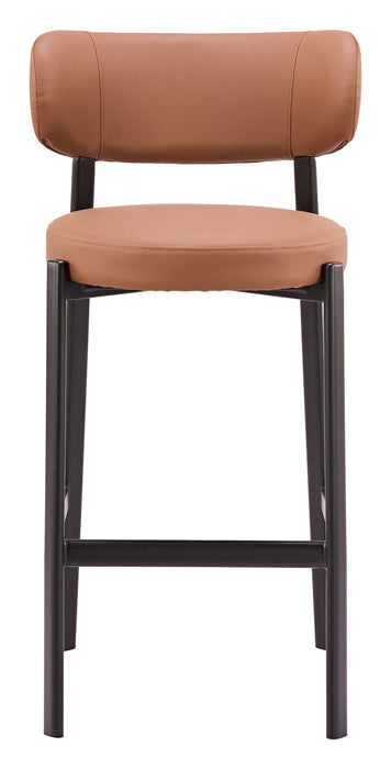Prairie - Barstool (Set of 2) - Brown Zuo Modern
