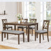 Modern Dining Set With Upholstered Chairs Home Essentials