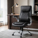 High Back Ergonomic Executive Office Chair, Adjustable Height And Lumbar Support For Home & Office - Black Home Essentials