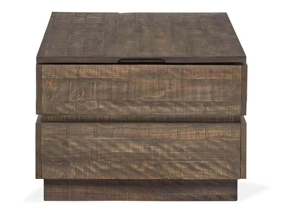 Baisden - Lift Top Storage Cocktail Table With Casters - Tobacco Magnussen Furniture