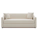 3 Seater Sofa With Wrap Around Armrests And Throw Pillows Noble House