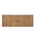 Double Sink Bathroom Vanity Soft Close Doors, Divided Drawers, Wall Mounted - Wood Hearth and Haven