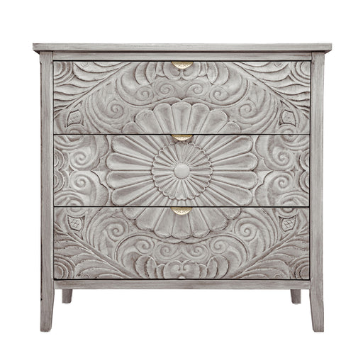 3 Drawer Cabinet, American Furniture, Suitable For Bedroom, Living Room - Light Gray Home Essentials