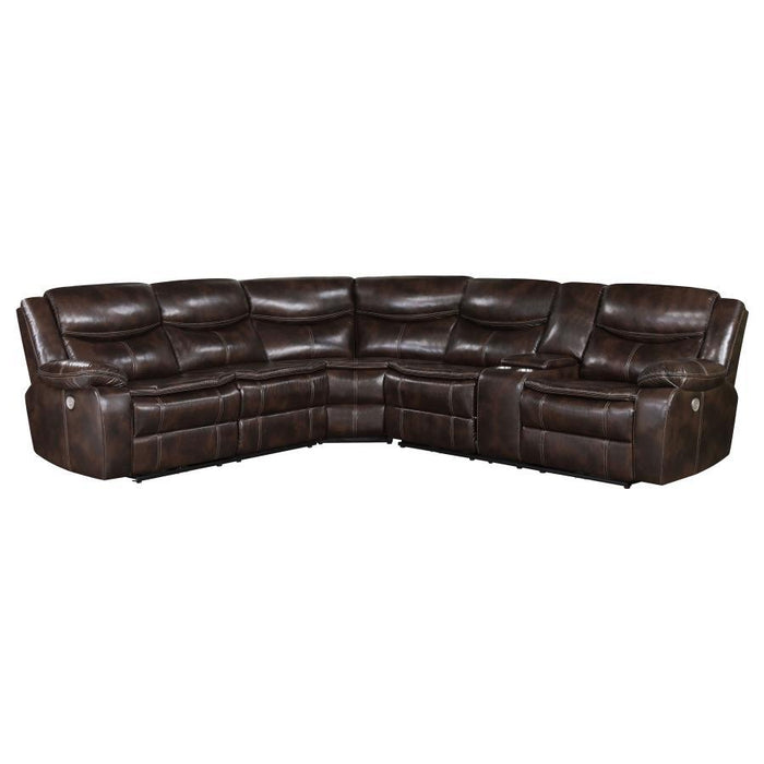 Sycamore - LAF Power Loveseat - Brown