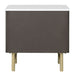 Clayten - Nightstand - Marble Top & Espresso ACME