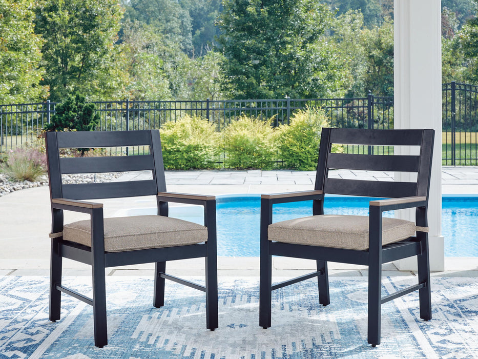 East Beach - Arm Chair With Cushion (Set of 2) - Blue Signature Design by Ashley®