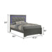 Blaze - Bedroom Set With LED Headboard Matrix Furniture Group