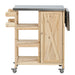 Foldable Outdoor Kitchen Island With Storage Cabinet Hearth and Haven