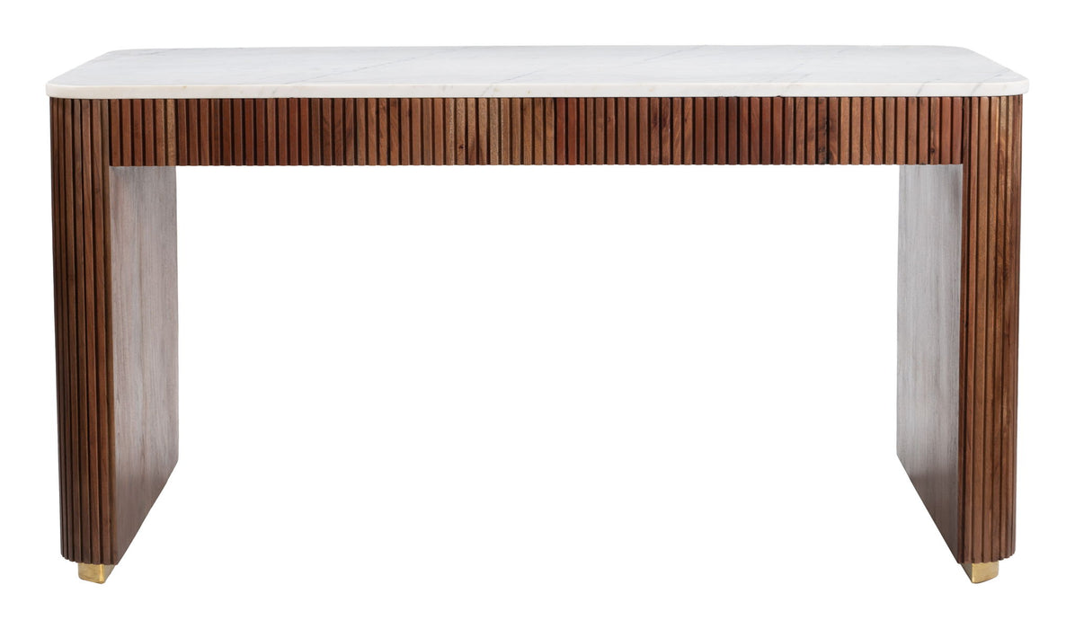 Obeah - Desk - White / Walnut Zuo Modern