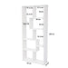 Asymmetrical Display Shelf & Bookcase, 5 Tier Home Essentials