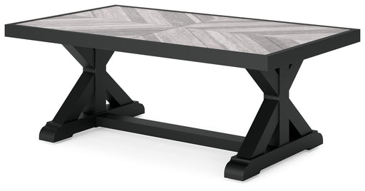 Beachcroft - Rectangular Cocktail Table - Black / Light Gray Signature Design by Ashley®