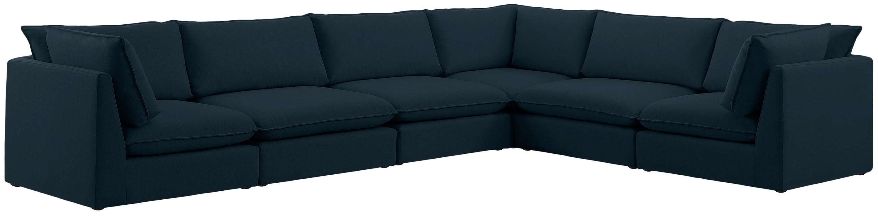 Mackenzie - Modular Sectional 6 Piece - Navy - Fabric