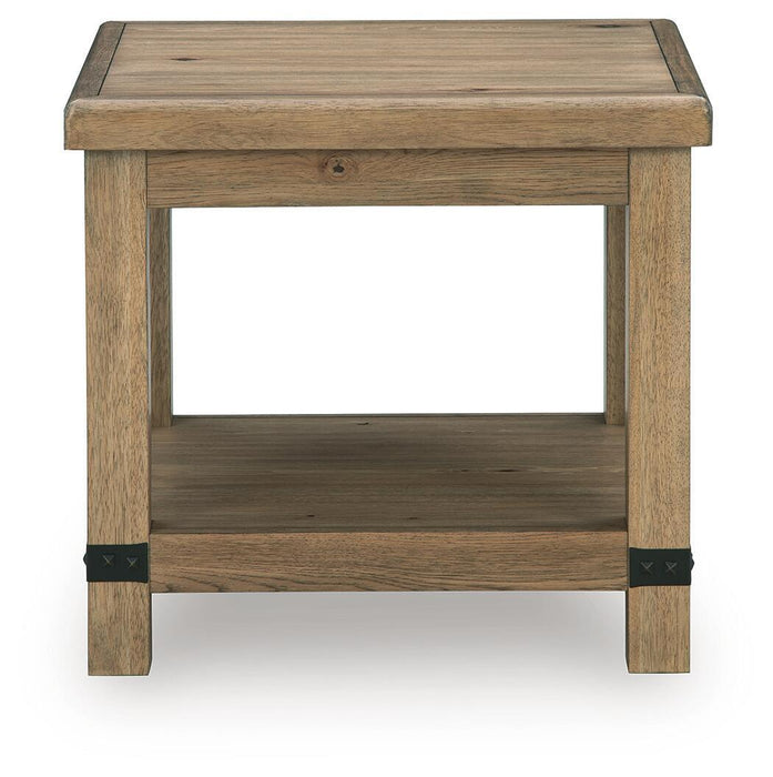 Ridgester - Rectangular End Table - Light Brown Signature Design by Ashley®