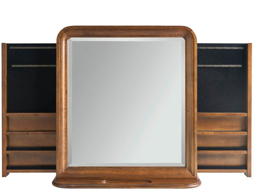 New Lou - Vertical Storage Mirror - Dark Brown Universal Furniture