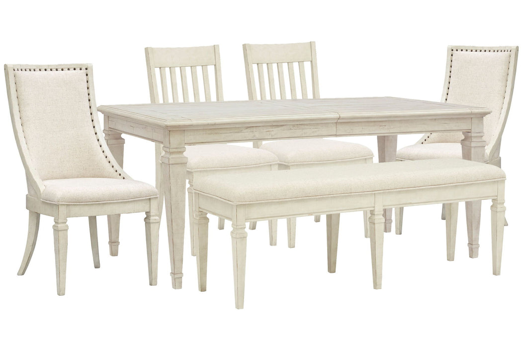 Newport - 6 Piece Extendable Rectangular Dining Table Set Magnussen Furniture