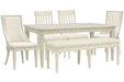Newport - 6 Piece Extendable Rectangular Dining Table Set Magnussen Furniture