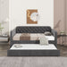 Upholstered Daybed With Trundle And USB Charging Design Home Essentials