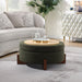 Round Storage Ottoman, Footrest Stool For Living Room Home Essentials