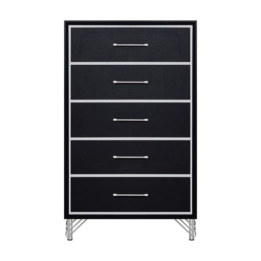 Ava - 5 Drawer Chest - Ebony New Classic