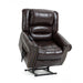 Power Lift Recliner Chair Heat Massage Dual Motor Infinite Position With USB Ports - Antique Brown Home Essentials