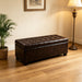Elegant Tufted Storage Ottoman Bench Home Essentials