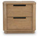 Pamaria - Two Drawer Night Stand - Light Brown Signature Design by Ashley®