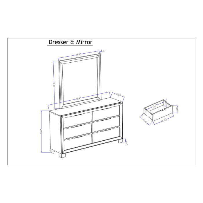 Callisie - Dresser With Spacious Drawers - Brown Global Furniture USA