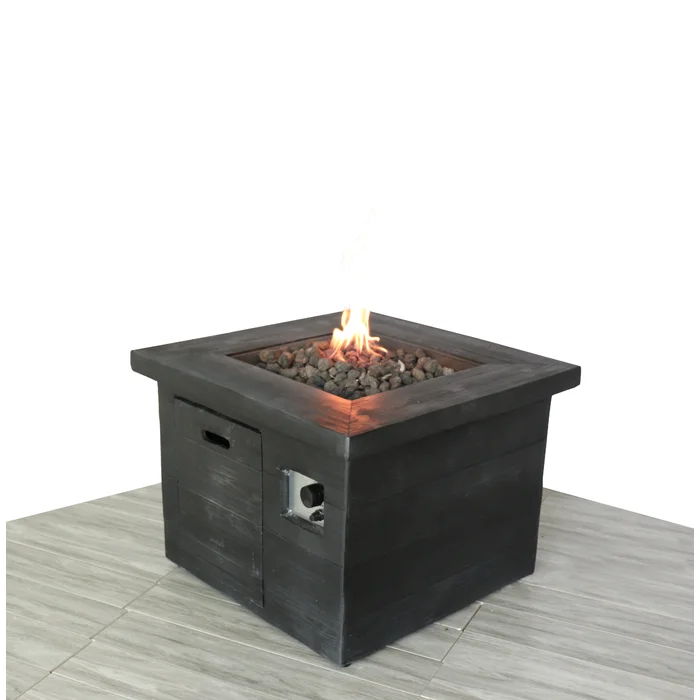 Fibre Reinforced Propane / Natural Gas Fire Pit Table - Charcoal