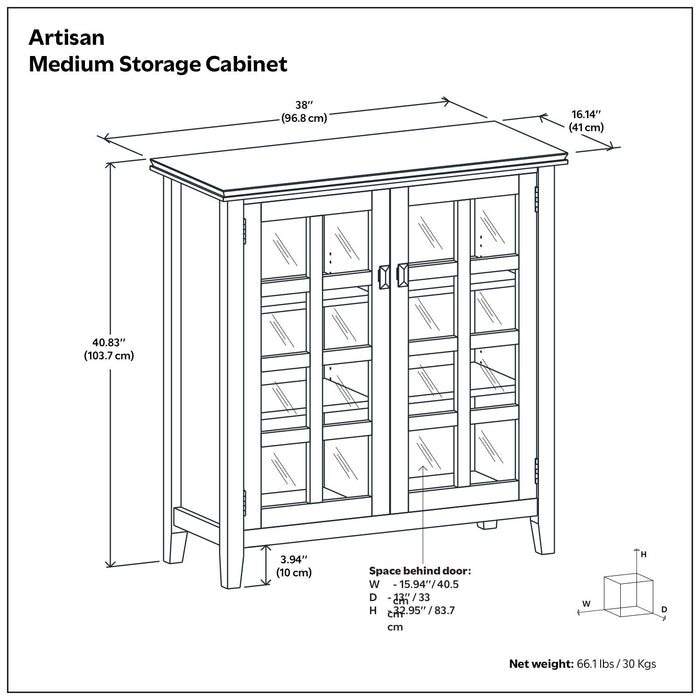 Artisan - Handcrafted Medium Storage Cabinet Simpli-Home