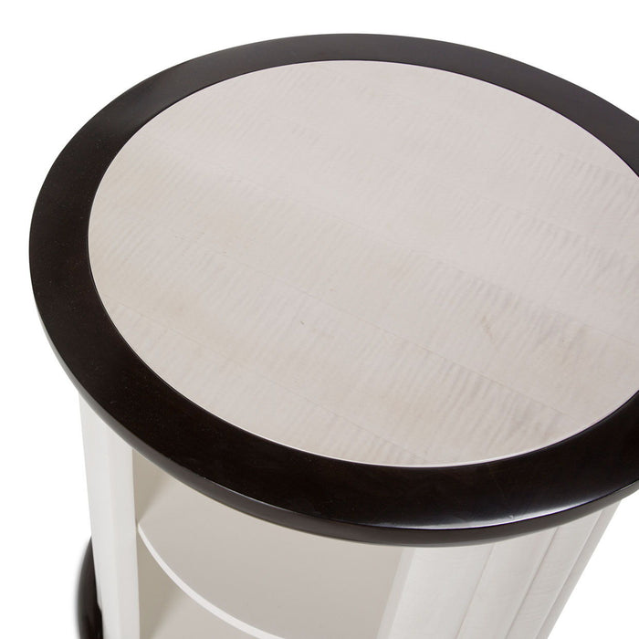 Paris Chic - Round End Table - Espresso Brown