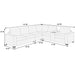 Modern Style L-Shape Sectional Set, USB Ports, Cup Holder Home Essentials