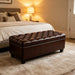 Storage Ottoman Bench With Safety Hinges Home Essentials