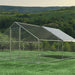 Large Metal Chicken Coop, Walk In Poultry Cage Hen Run House Rabbits Habitat Cage Spire Shaped Coop With Waterproof And Anti Ultraviolet Cover Daily Nest