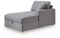 Modmax - RAF Corner Chaise With Storage - Granite Signature Design by Ashley®
