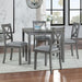 5 Piece Dining Table Set With 4 Chairs For Kitchen - Gray Home Essentials