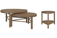 Hadleigh Brown - Nesting Cocktail Table Set Magnussen Furniture