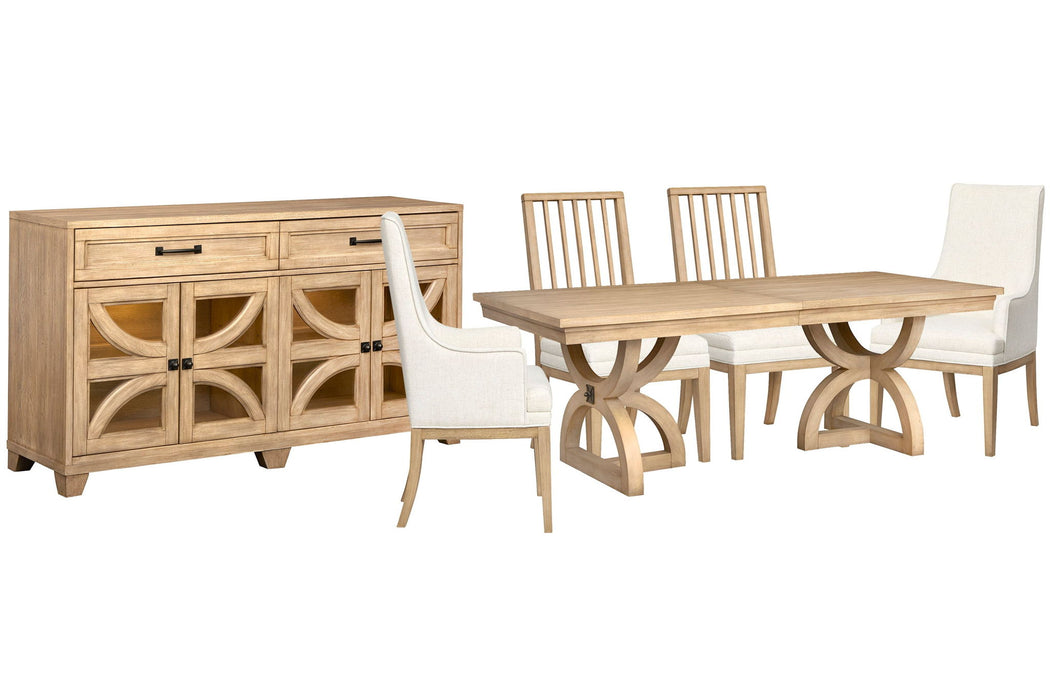 Coventry - Extendable Trestle Dining Table Set Magnussen Furniture