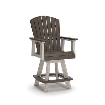 Vista Highlands - Barstool (Set of 2) - Brown / White Signature Design by Ashley®