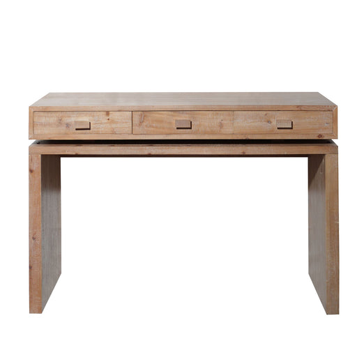 Rustic Wood Console Table With 3 Drawers Entryway Table For Hallway, Foyer, Or Office - Natural / Natural & Light Brown / Natural Wood / Natural Wood Wash / Natural / Rustic Home Essentials