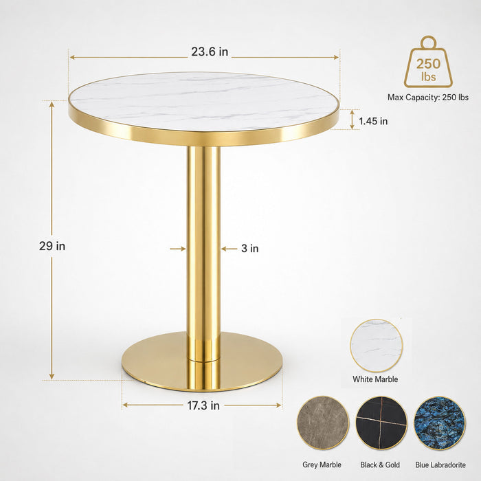 Modern Round Bistro Table Home Essentials