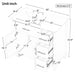 36" Bathroom Vanity With Sink, 2 Doors, 3 Drawers, Rectangular - White Hearth and Haven