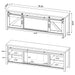 Clover - Fireplace TV Stand - Brown Furniture Max