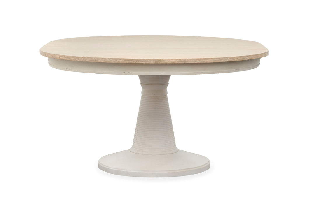 Echo Isles - Extendable 54" Round Dining Table - Sea Pearl And Driftwood Magnussen Furniture