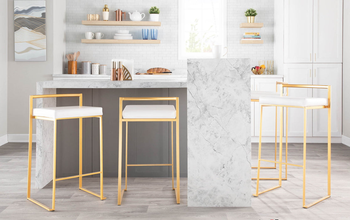 Fuji - Contemporary / Glam & Quality Construction Barstool Lumi Source