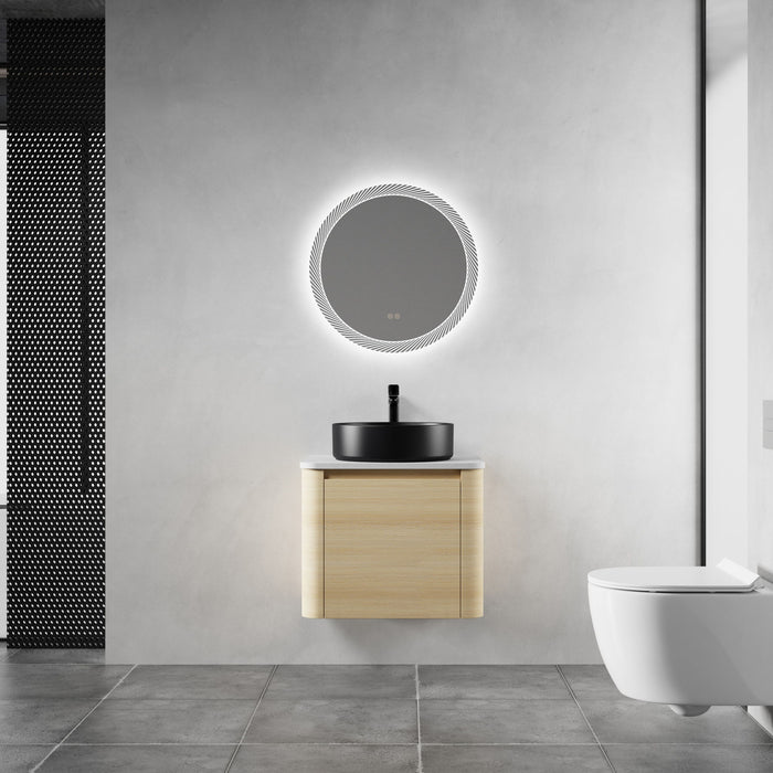 Mounted Bathroom Vanity With Art Sink & 2 Soft Close Doors Home Essentials