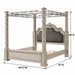Panel Canopy King Bed - Gray Bernards Furniture