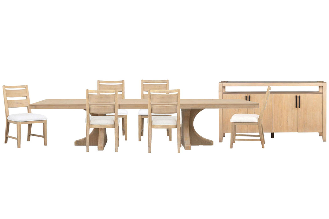 Somerset - Extendable Trestle Dining Table Set Magnussen Furniture